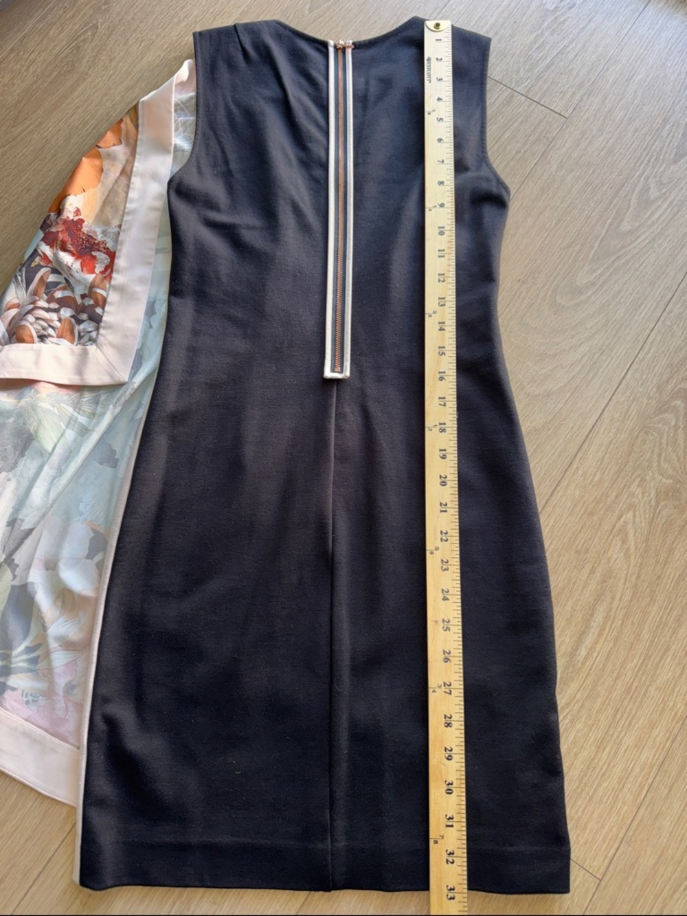 Ted Baker London Tazzmyn Floral Tunic Black Cream Drape Size 2 (Ted Size 0) - Picture 16 of 17